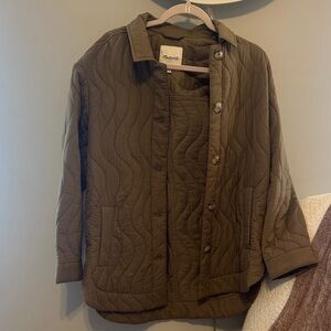 Madewell NWOT Olive Quilted Jacket